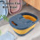 Foldable Foot Bath Basin 30x39x17cm Yellow 5