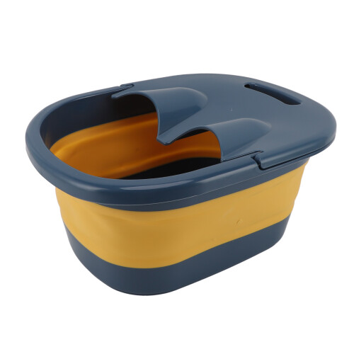 Foldable Foot Bath Basin 30x39x17cm Yellow 2