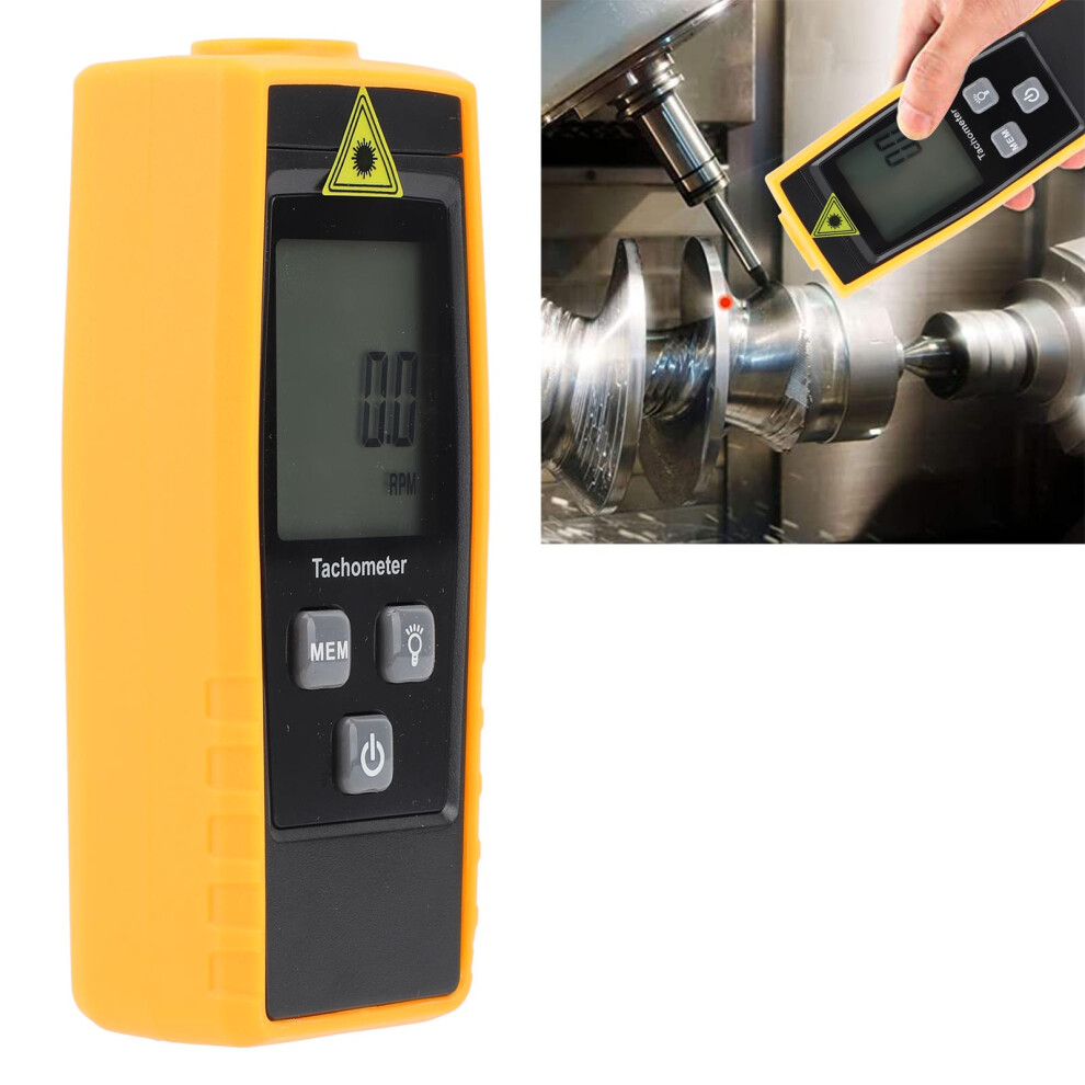Digital Non-Contact Tachometer 5-Digit Lcd Rpm Meter, 50-500Mm 5011331791395