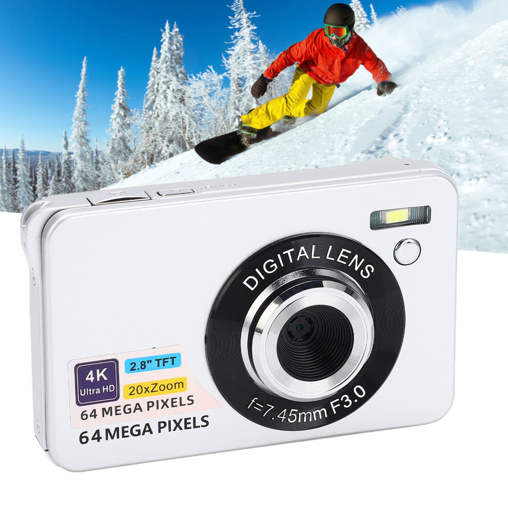 2.8In 4K 64Mp Digital Camera With 20X Zoom For Vlogging 5061331791659
