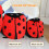 Oversized Wearable Ladybug Pillow 100cm - Fun Plush for All Ages 6