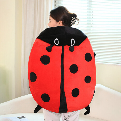 Oversized Wearable Ladybug Pillow 100cm - Fun Plush for All Ages