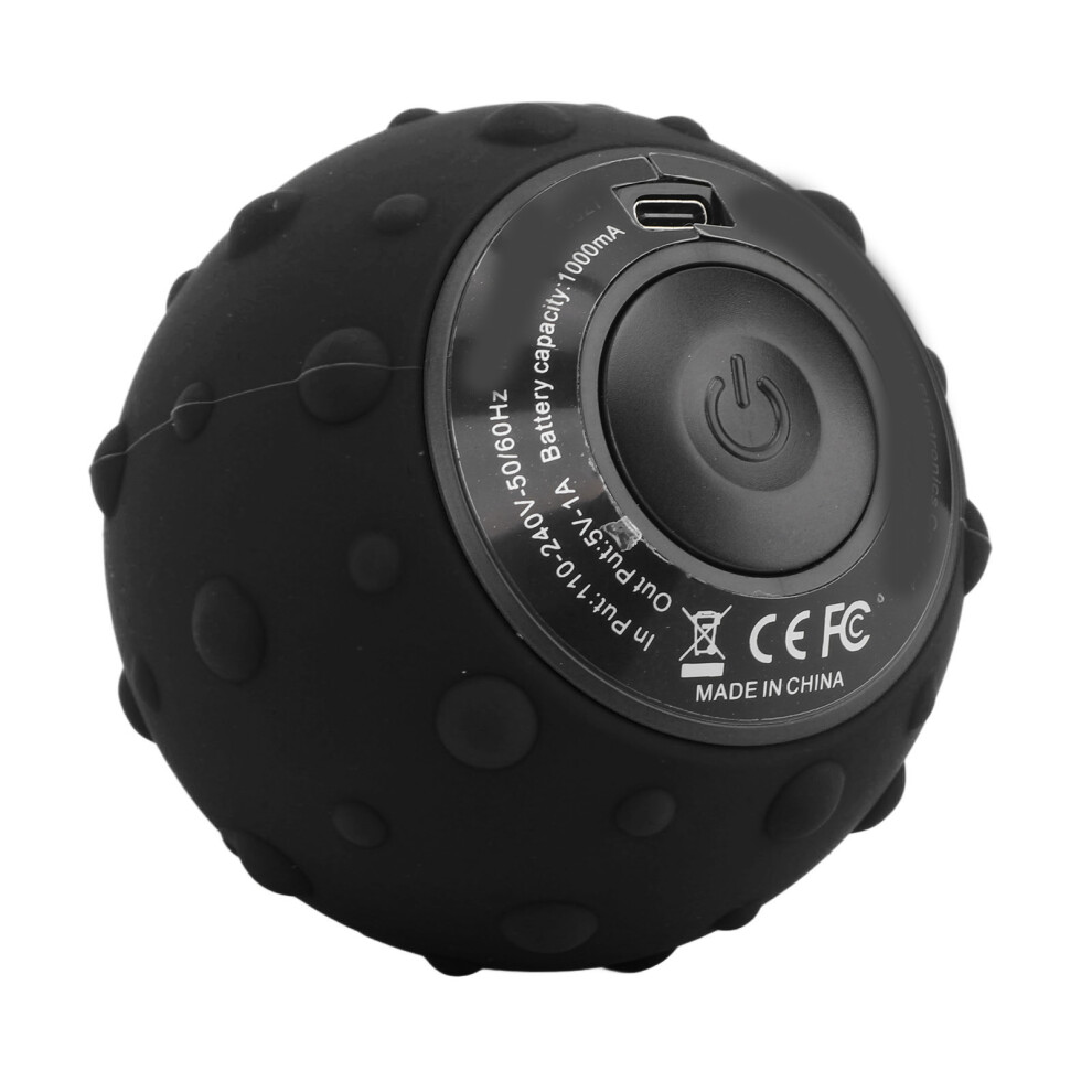 Vibrating Massage Ball 5 Gears Deep Tissue Muscle Massager ABS Silicone