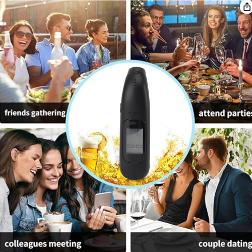 Digital Alcohol Tester 0.00-0.19% ABS 200mAh52.00g 2