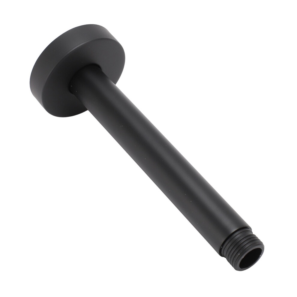 Stainless Steel Black Matte Shower Head Extension Arm 15Cm Wall Mount 4391331797230