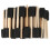 50Pcs Foam Brush Black Sponge Wood Handle Paint 10