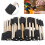 50Pcs Foam Brush Black Sponge Wood Handle Paint 12
