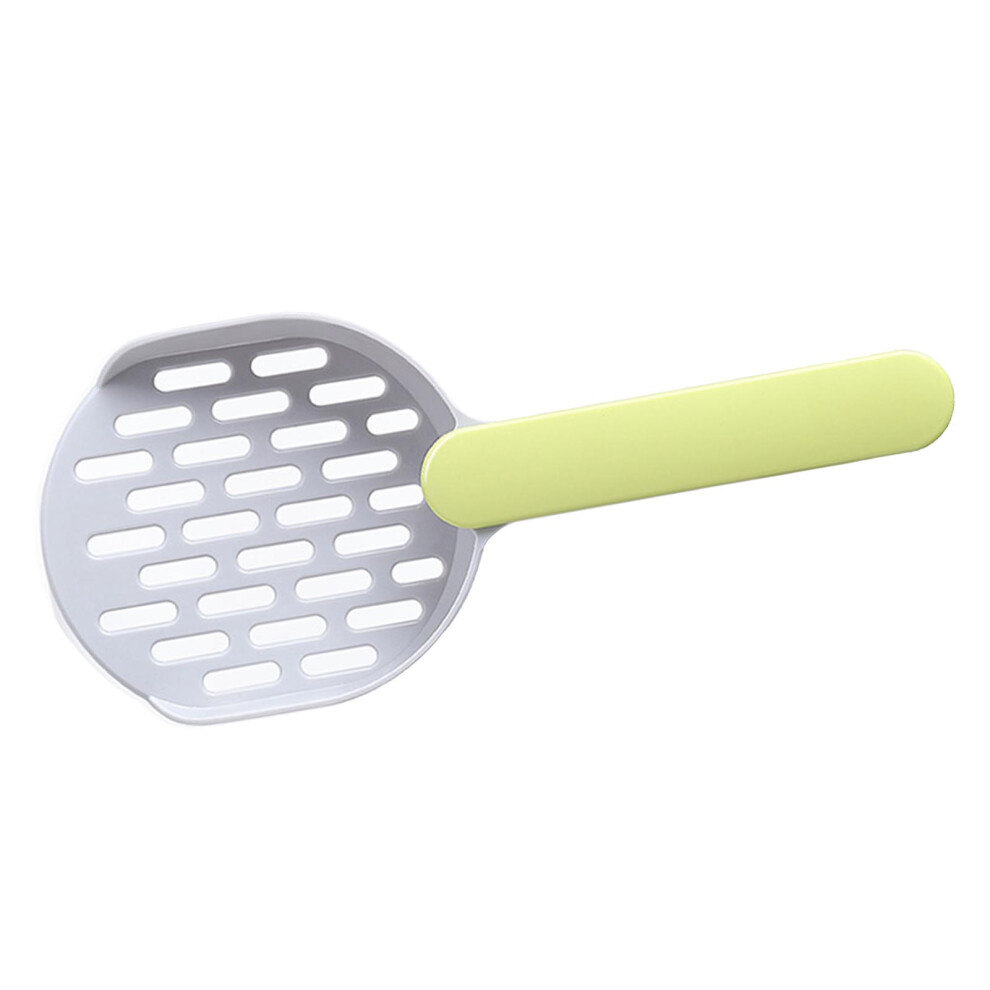 Gray and Green ABS Cat Litter Scoop with Smoothing Handle and Hook-image-OPC-PJB6K7Y-NEW