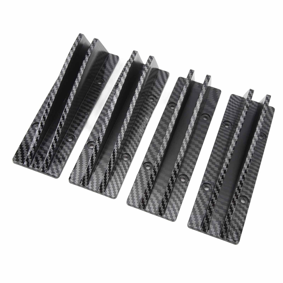 4Pcs Car Rear Lower Spoiler Kit Abs Carbon Fiber Style For E90 E91 A3 A6 4901331798245