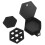 Hex-Würfelbox - PU-Leder & Schaumstoff Schwarz 16