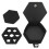 Hex-Würfelbox - PU-Leder & Schaumstoff Schwarz 2