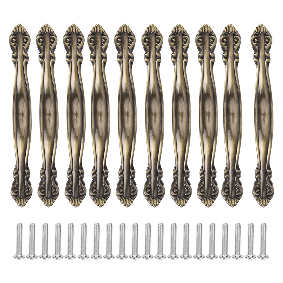 10 Sets Bronze Tone Handle Pull Cabinet Hardware 9121376108365