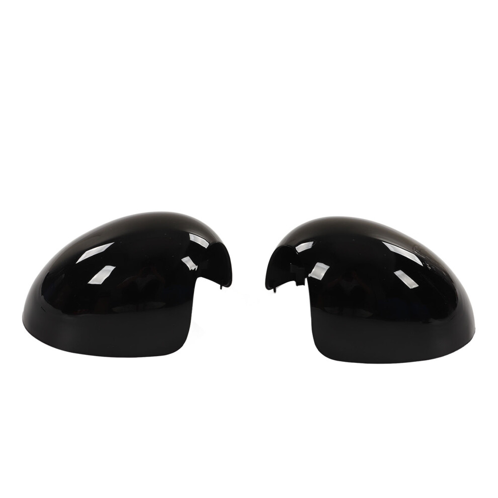 2Pcs Door Mirror Cover Left Right Glossy Black 9121376108549