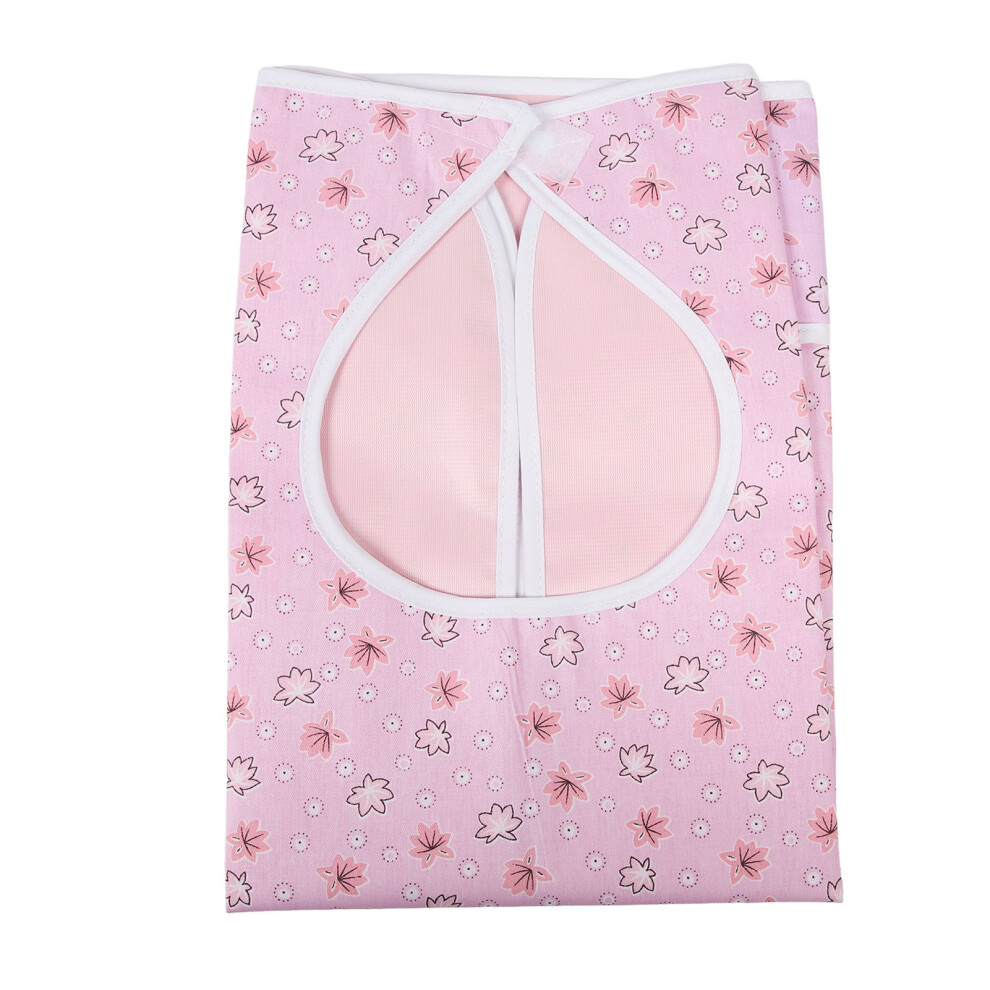 Adult Waterproof Cotton Bibs, Reusable, 50x80cm, Roseate