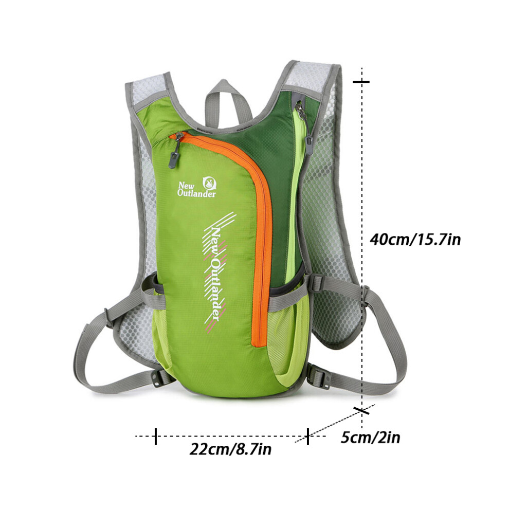 Breathable Nylon Hydration Backpack 2L, Reflective, 40x22x5cm-image-OPC-PJB6M2Y-NEW