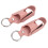 2 Stück PU-Leder-Inhalator-Etui, tragbar, rosa 16