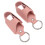 2 Stück PU-Leder-Inhalator-Etui, tragbar, rosa 15