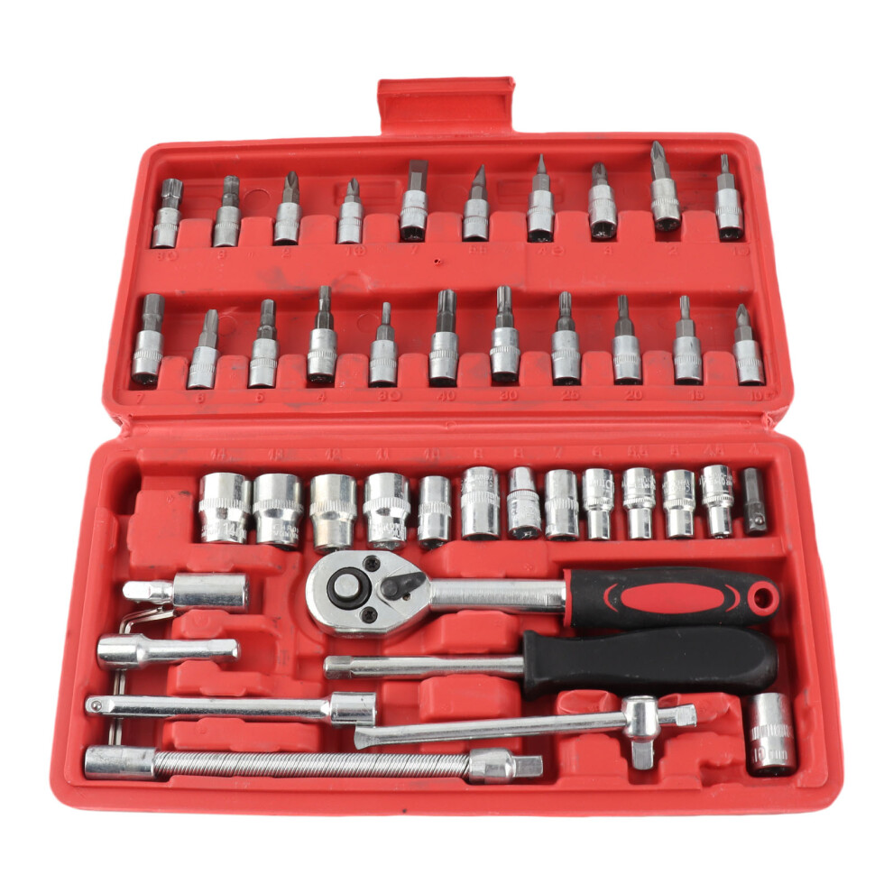 46Pcs Vehicle Repair Ratchet Screwdriver Tool 9121376109775