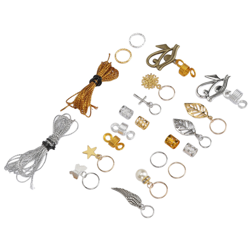 Unisex Hair Beads Jewelry Dreadlock Rings Alloy Accessories For Party & Wedding