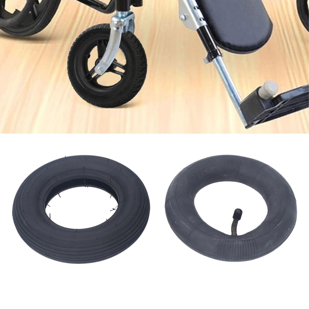 7 Inch Inflatable Pneumatic Tire, 35Psi Load Bearing Rubber Outer Wheel Black 8471331806821