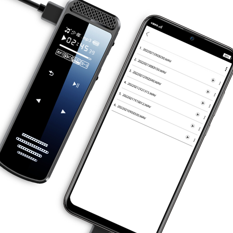 HD 64GB Digital Voice Recorder with MP3, Noise Reduction, 16GB Built-in, Expandable to 256GB-image-OPC-PJB6MRM-NEW