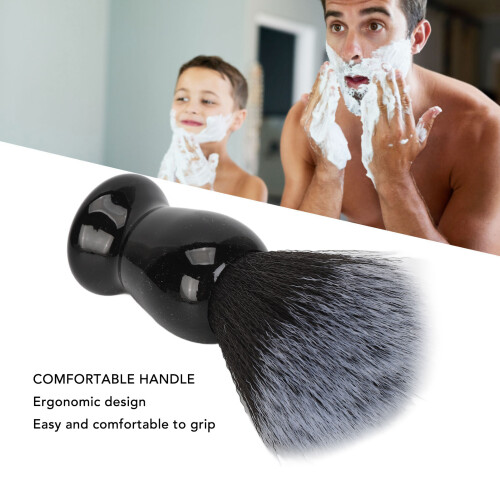 2 pièces brosse à mousse de barbier, douce et sèche rapidement, ABS 2