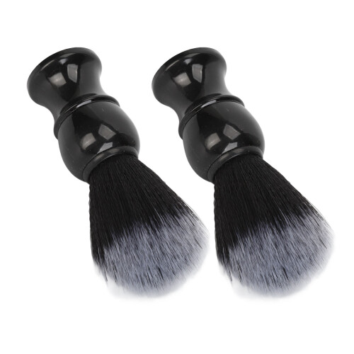 2 pezzi di spazzola per sapone da barba con setole sintetiche fini