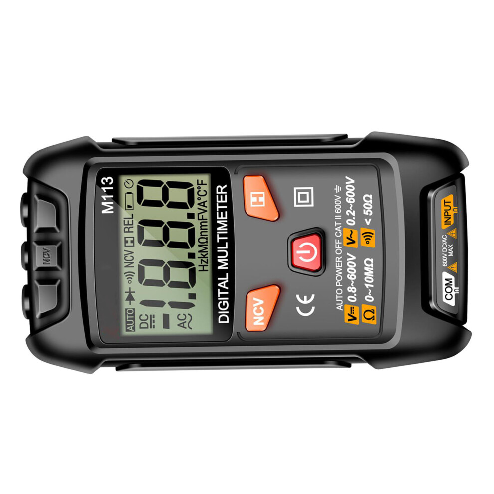 M113 Digital Multimeter Ac/Dc Voltage Current Resistance Capacitance Frequency Tester Black 9481331812448