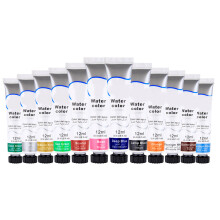 12-Color Watercolor Paint Set Blue Series 606W for Kids & Beginners
