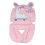 Baby Stroller Cushion Pad Pink Dinosaur Soft Multi-Functional Seat Pad 1