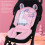 Baby Stroller Cushion Pad Pink Dinosaur Soft Multi-Functional Seat Pad 4