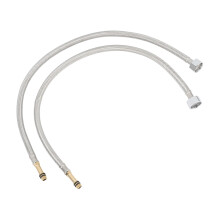 2 piezas de manguera trenzada de acero inoxidable para grifo 60 cm 23,6 pulgadas