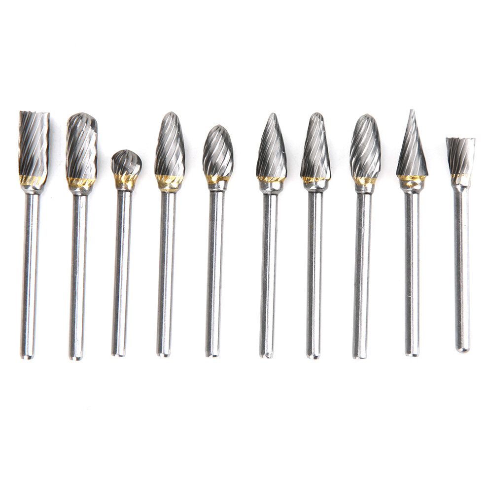 10Pcs Rotation Router Bit Routing Grinding Head 9121376112478