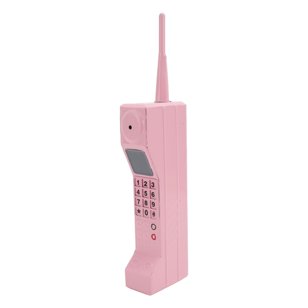 Vintage Iron Cell Phone Prop 31.5X7x4cm Scripted Ornament Pink 8451331818499