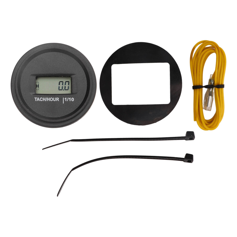 Tach Hour Meter Lcd Display Round High Accuracy 9121376112553