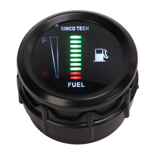 52mm Oil Fuel Level Gauge Meter Indicator LED 1