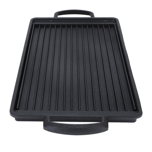 Mini BBQ Grill Aluminum Alloy 23.5x14.5 cm Silver