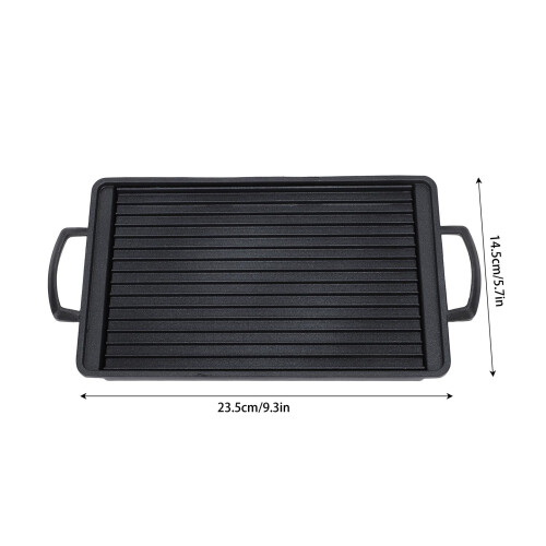 Mini BBQ Grill Aluminum Alloy 23.5x14.5 cm Silver 1