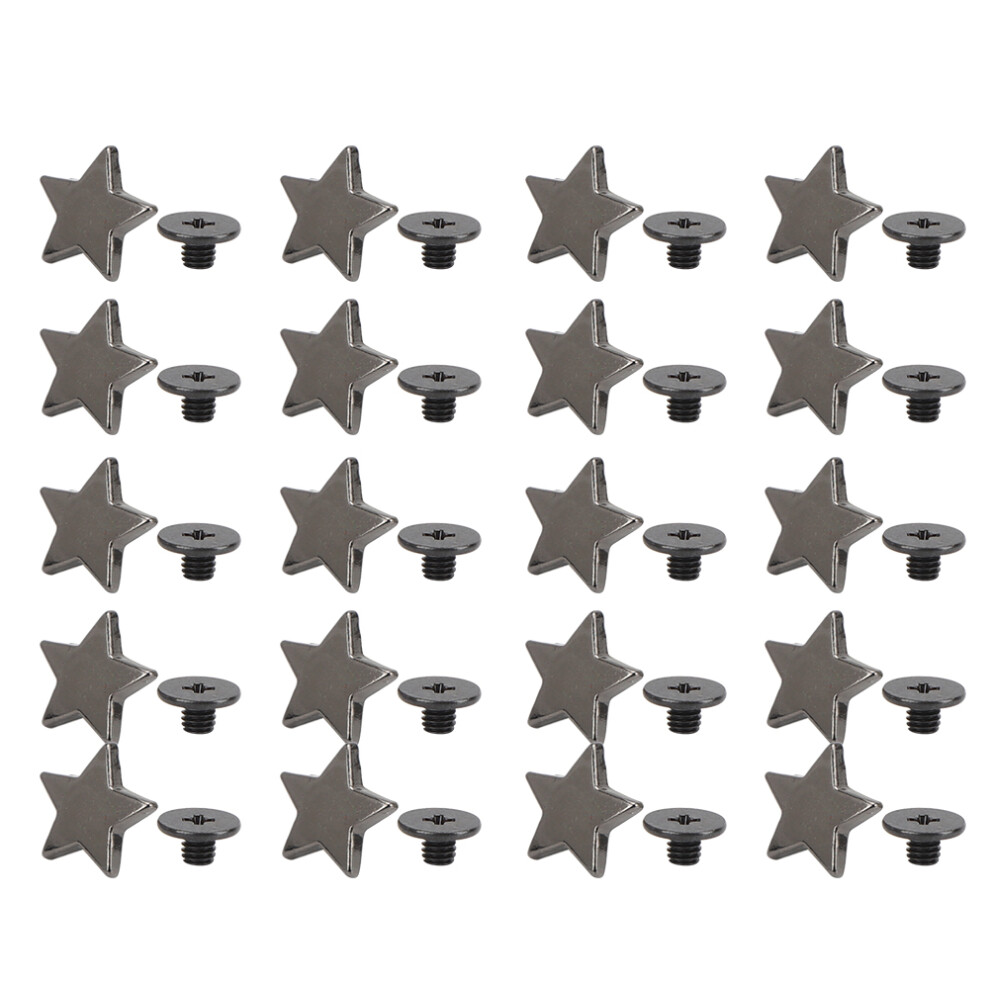 20Pcs Star Shape Rivet Stud Button Diy Clothes 9121376113024