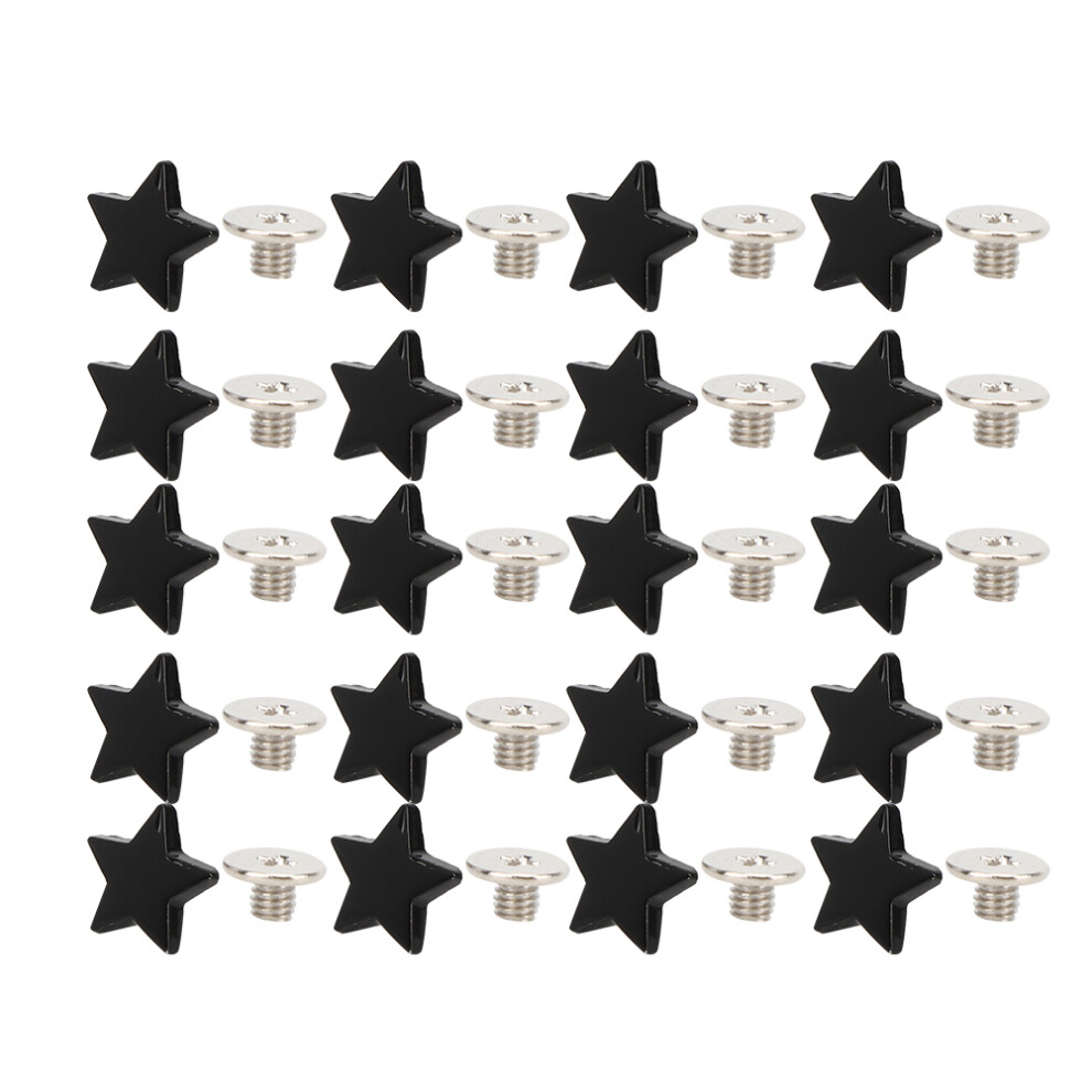 20Pcs Star Shape Rivet Stud Button Diy Clothes 9121376113147