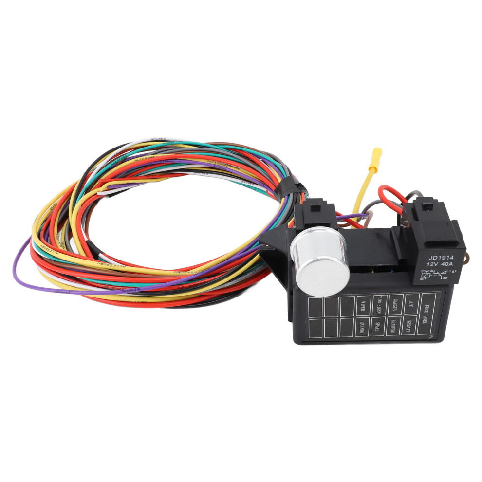 8 Circuit Wire Harness Kit Heat Resistant For Rat Rods Sand Cars Hot Rods 5071331819161