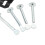 12Pcs Passenger Driver Side Brake Shoe Spring Kit 15