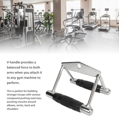 Double D Row Handle Cable Attachment for Gym, 880LBS Capacity 2