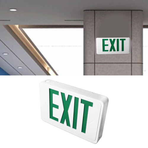 Emergency LED Exit Sign 1000mAh Ni Cd Battery Wide Utility