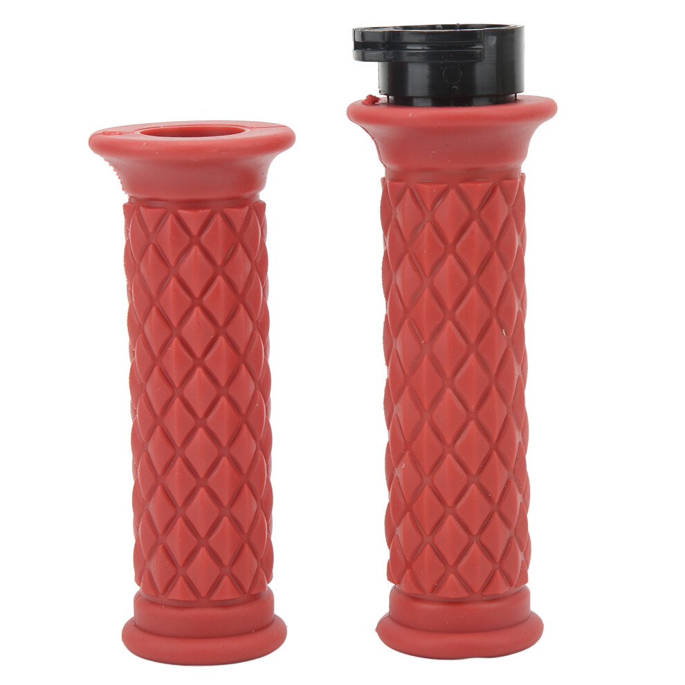 1 Pair Motorcycle Handle Grip 25Mm Left Right Red 9121376114205
