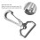 6pcs 316 Stainless Webbing Spring Hooks 65x28mm 5