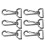 6pcs 316 Stainless Webbing Spring Hooks 65x28mm 14