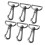6pcs 316 Stainless Webbing Spring Hooks 65x28mm 15