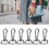 6pcs 316 Stainless Webbing Spring Hooks 65x28mm 16