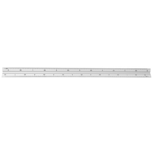 30cm Triangular Scale Ruler Aluminum Alloy